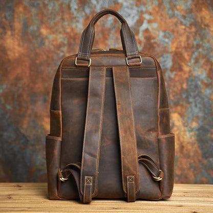 Sac à Dos Cuir Homme Carlos | La Casa du Cuir Café / Cuir / Homme sac à dos