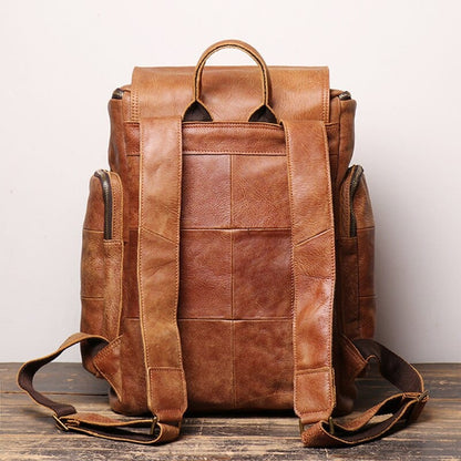 Sac à Dos Cuir Homme Raphael | La Casa du Cuir Marron / Cuir / Homme sac à dos ordinateur