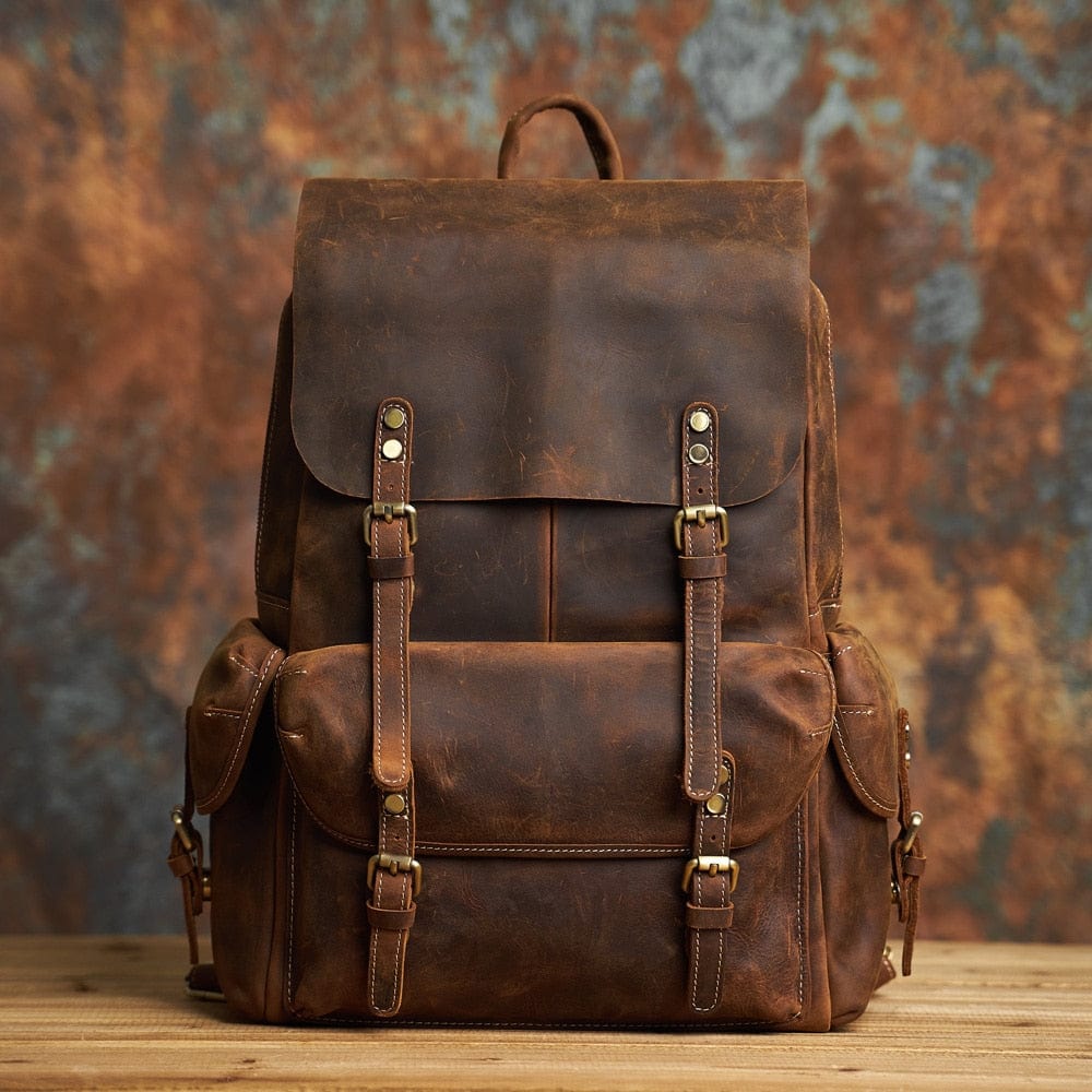 Sac à Dos Cuir Homme Arthur | La Casa du Cuir Marron vintage / Cuir / Homme Sac