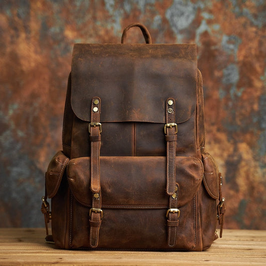 Sac à Dos Cuir Homme Arthur | La Casa du Cuir Marron vintage / Cuir / Homme Sac
