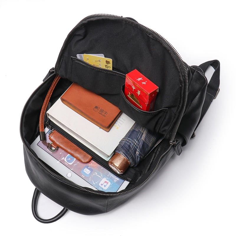 Sac à Dos Cuir Homme Noah | La Casa du Cuir Noir / Cuir / Homme Sac
