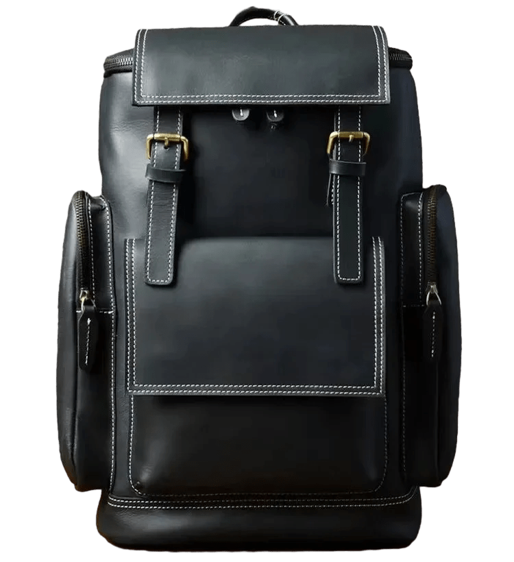 Sac à Dos Cuir Homme Sergio | La Casa du Cuir Café Foncé / Cuir / Homme sac à dos