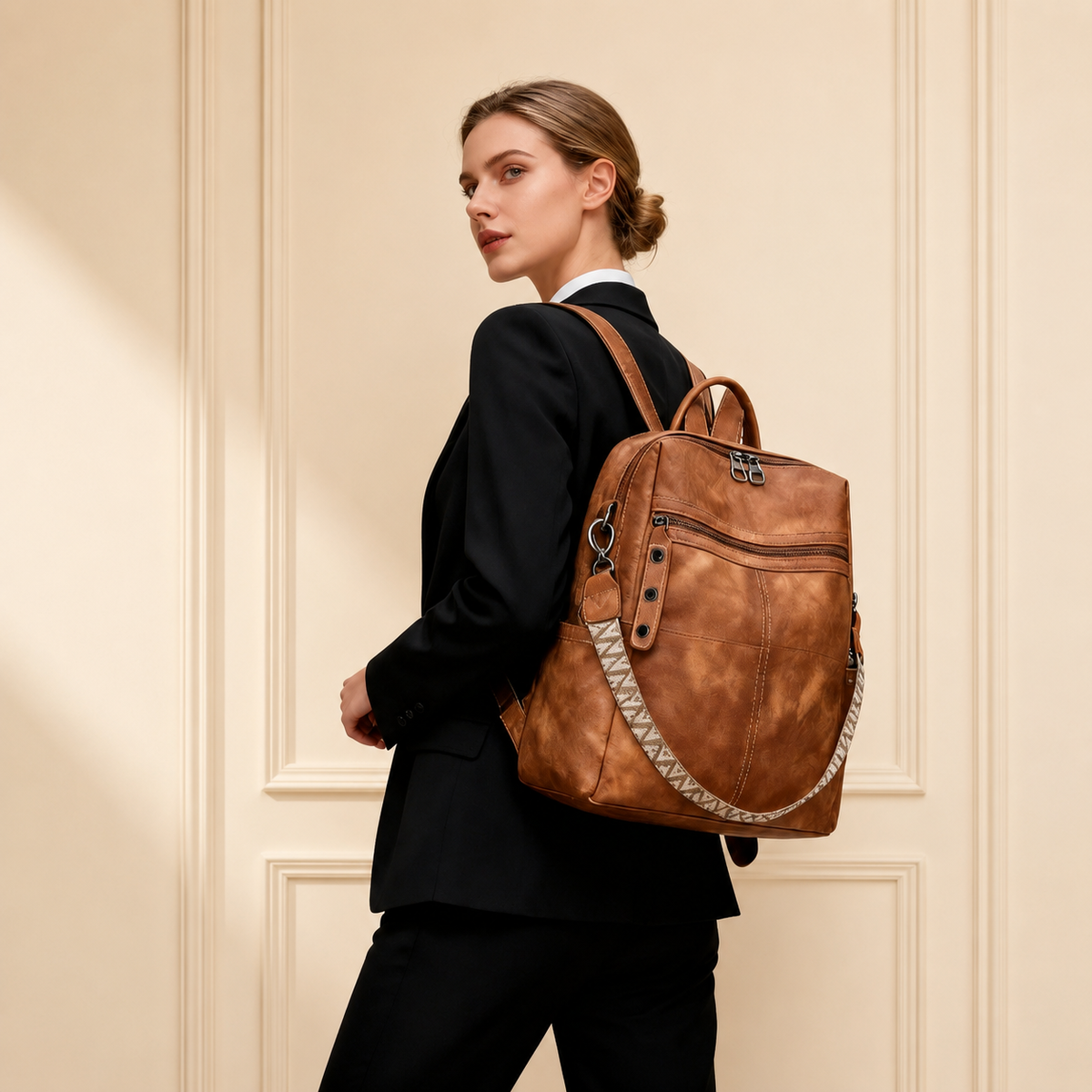 Sac à Dos Femme Cuir Chic Léa | Sac Tendance 2026 Chic & Antivol