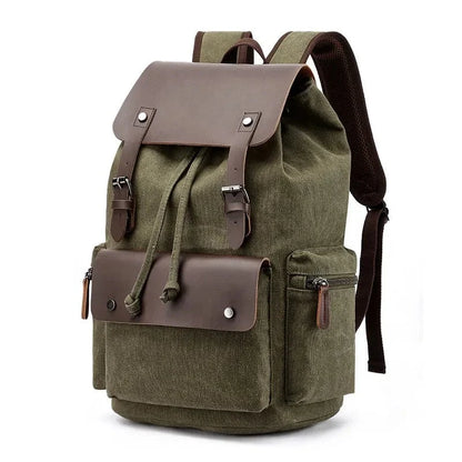Sac a Dos Ordinateur Portable Chris | La Casa du Cuir Vert / 33x45x18cm / Toile + Cuir PU