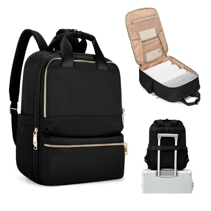 Sac a Dos Ordinateur Portable Claude | La Casa du Cuir Noir / Nylon Oxford