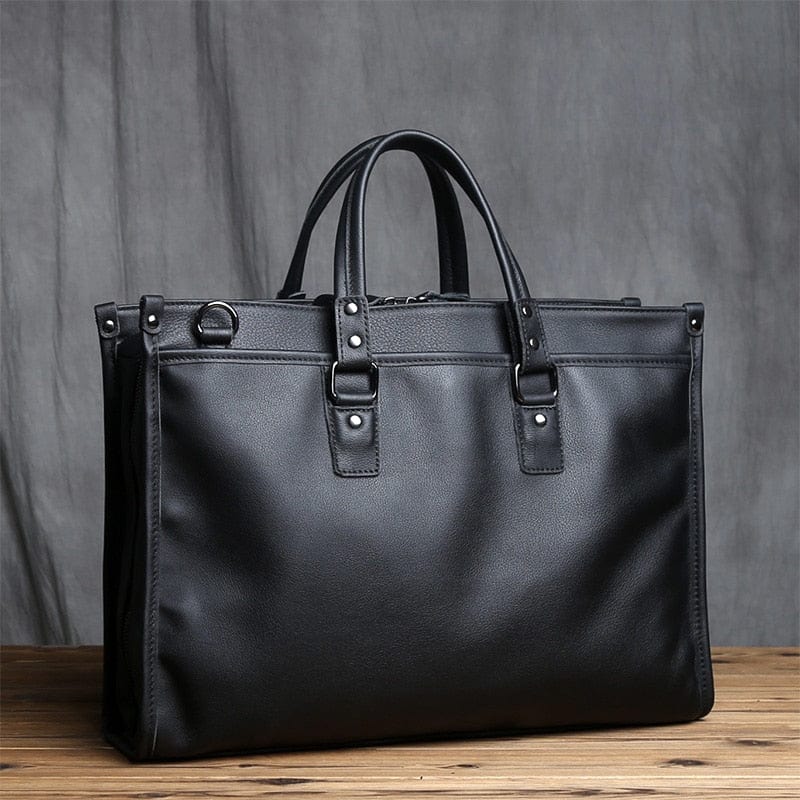 Sac à Main Homme Cuir Timéo | La Casa du Cuir Noir / Petit / Cuir sac à main