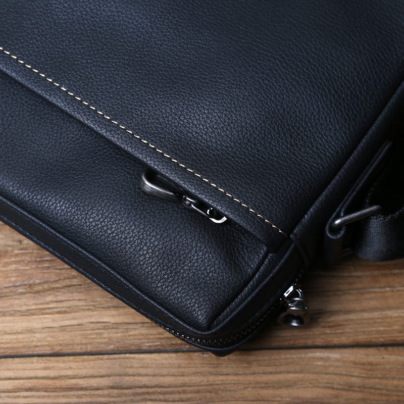 Sac à Main Homme Cuir Ayden | La Casa du Cuir Noir Classic / Cuir / Homme sac à main