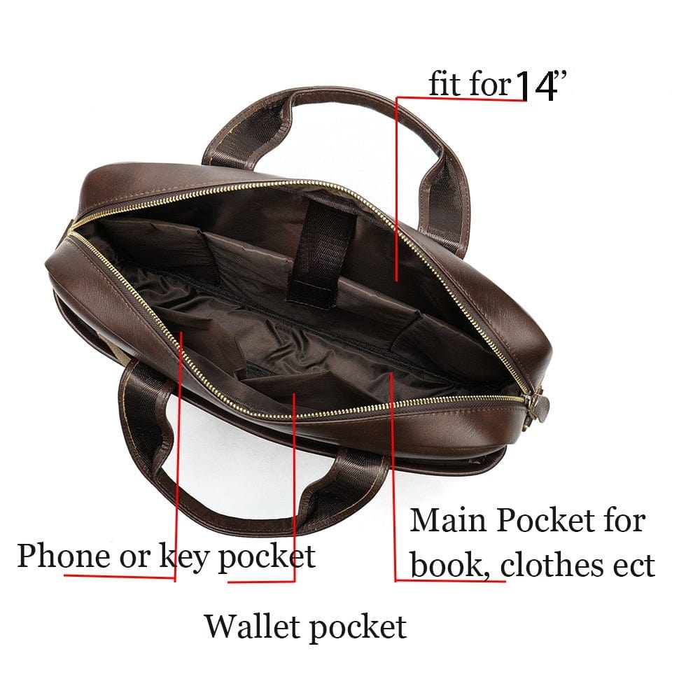 Sac à Main Homme Cuir Eliott | Élégance & Organisation Quotidienne sac à main