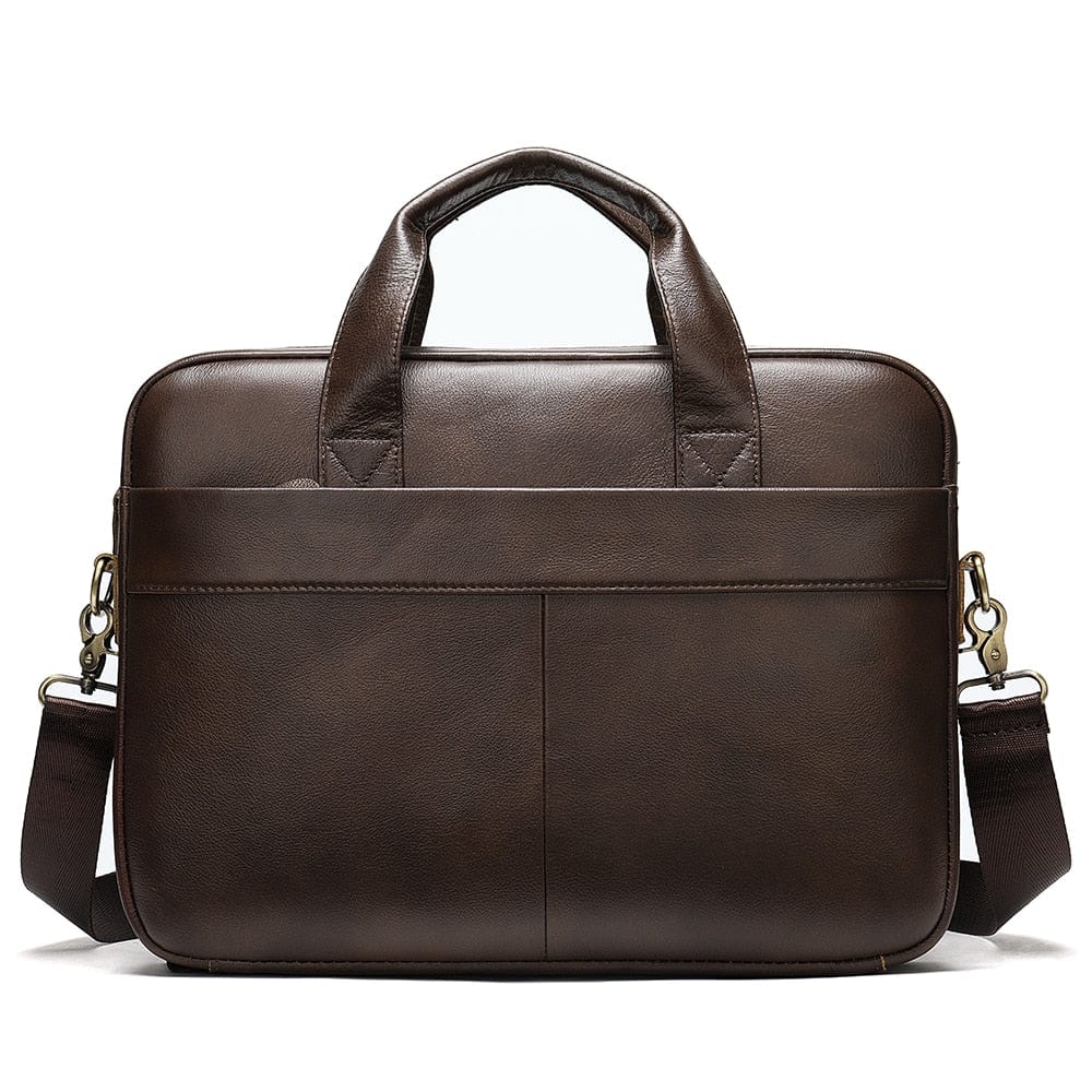 Sac à Main Homme Cuir Eliott | Élégance & Organisation Quotidienne Café Clair / Cuir Vegan / Homme sac à main
