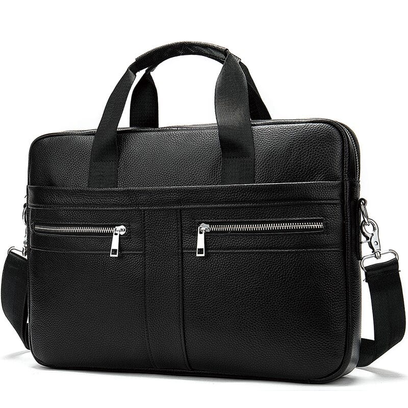 Sac à Main Homme Cuir Eliott | Élégance & Organisation Quotidienne Noir / Cuir Vegan / Homme sac à main