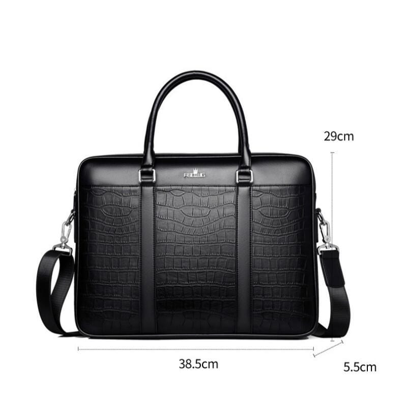 Sac à Main Homme Cuir Victor | La Casa du Cuir Noir / Cuir Vegan / Homme sac à main