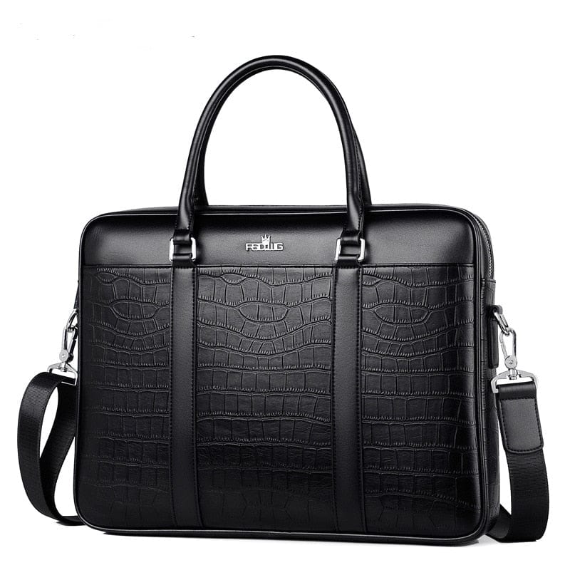 Sac à Main Homme Cuir Victor | La Casa du Cuir Noir / Cuir Vegan / Homme sac à main