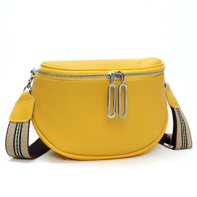 Sac Banane Cuir Femme Viviana | La Casa du Cuir Jaune / Cuir Vegan / Femme Sacs banane