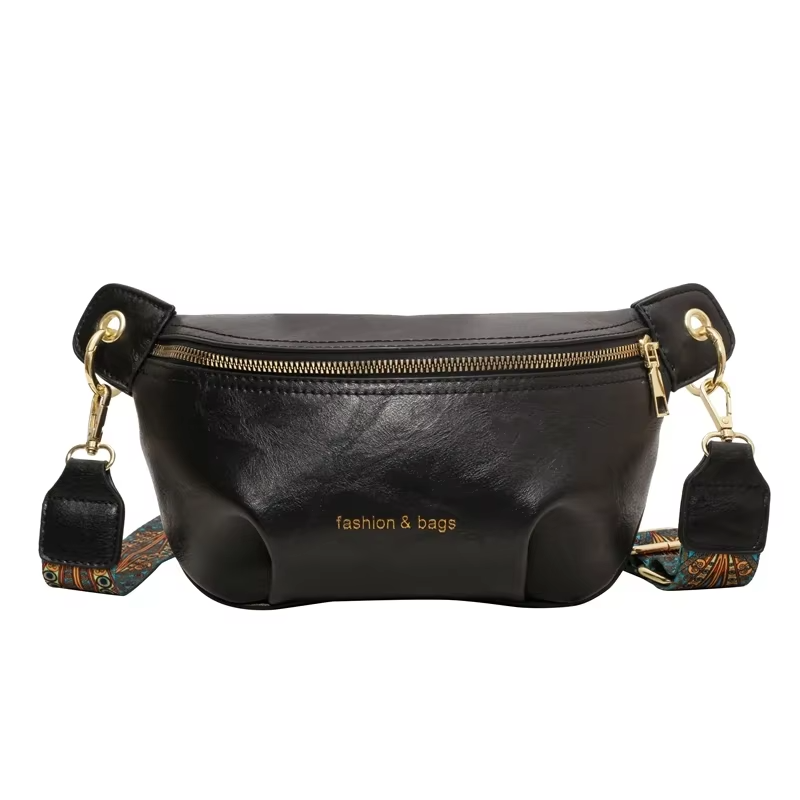 Sac Banane Cuir Femme Laura | La Casa du Cuir Noir / Cuir PU / Femme Sac Banane