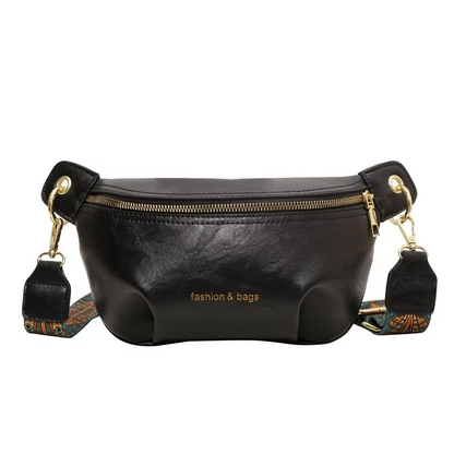 Sac Banane Cuir Femme Laura | La Casa du Cuir Noir / Cuir PU / Femme Sac Banane