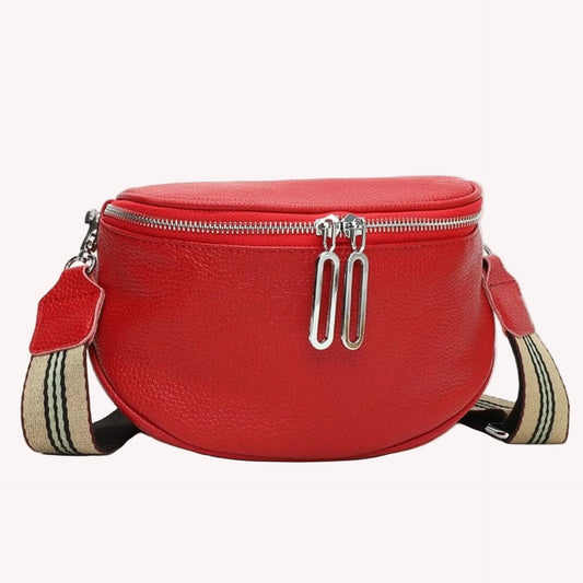 Sac Banane Cuir Femme Viviana | La Casa du Cuir Rouge / Cuir Vegan / Femme Sacs banane