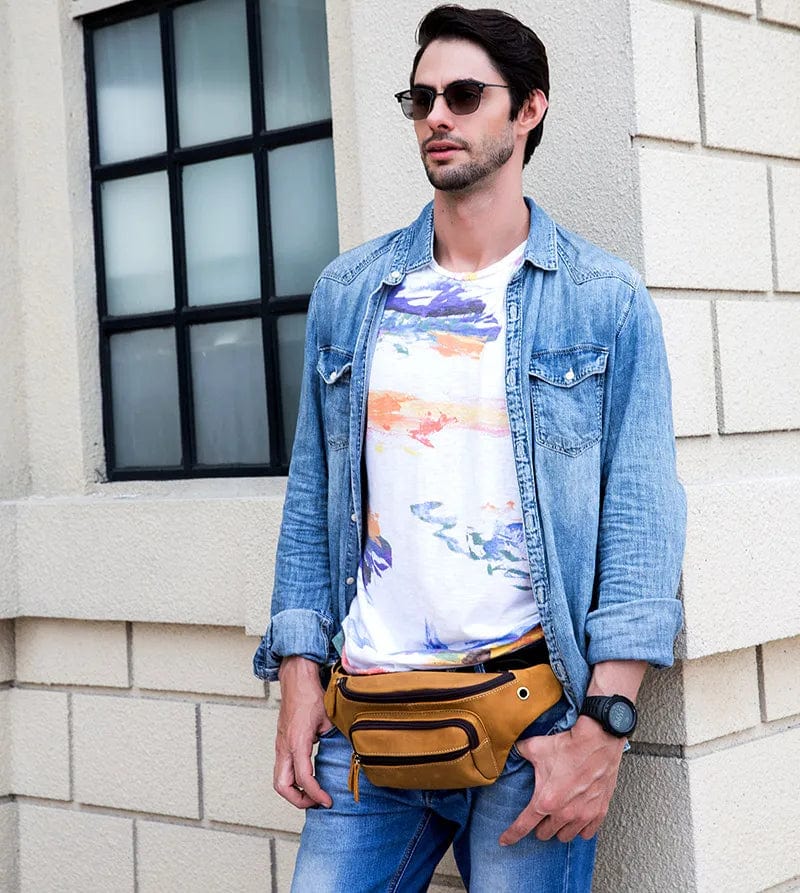 Sac Banane Cuir Homme Aristide | La Casa du Cuir Sacs banane