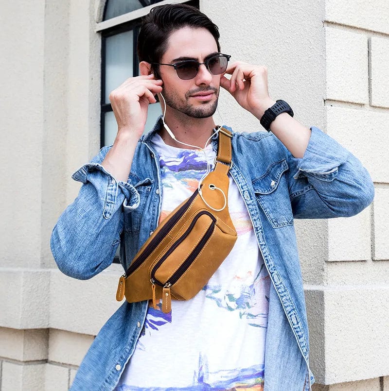 Sac Banane Cuir Homme Aristide | La Casa du Cuir Sacs banane