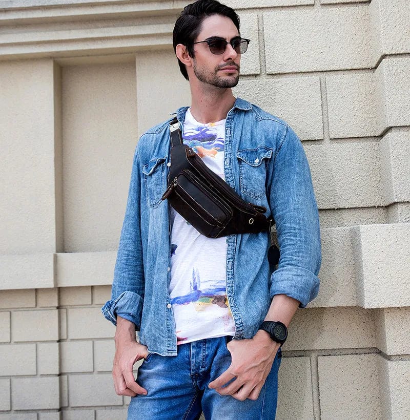 Sac Banane Cuir Homme Aristide | La Casa du Cuir Sacs banane