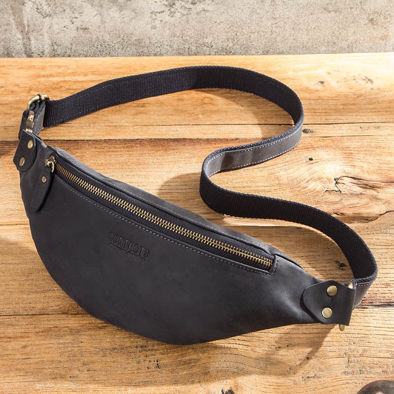 Sac Banane Cuir Homme Lyam | La Casa du Cuir Bleu / Cuir / Homme Sacs banane