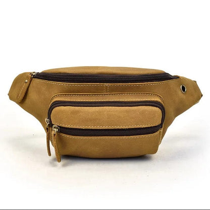 Sac Banane Cuir Homme Aristide | La Casa du Cuir Marron / Cuir Sacs banane