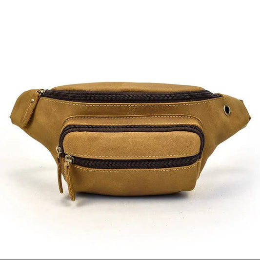 Sac Banane Cuir Homme Aristide | La Casa du Cuir Marron / Cuir Sacs banane