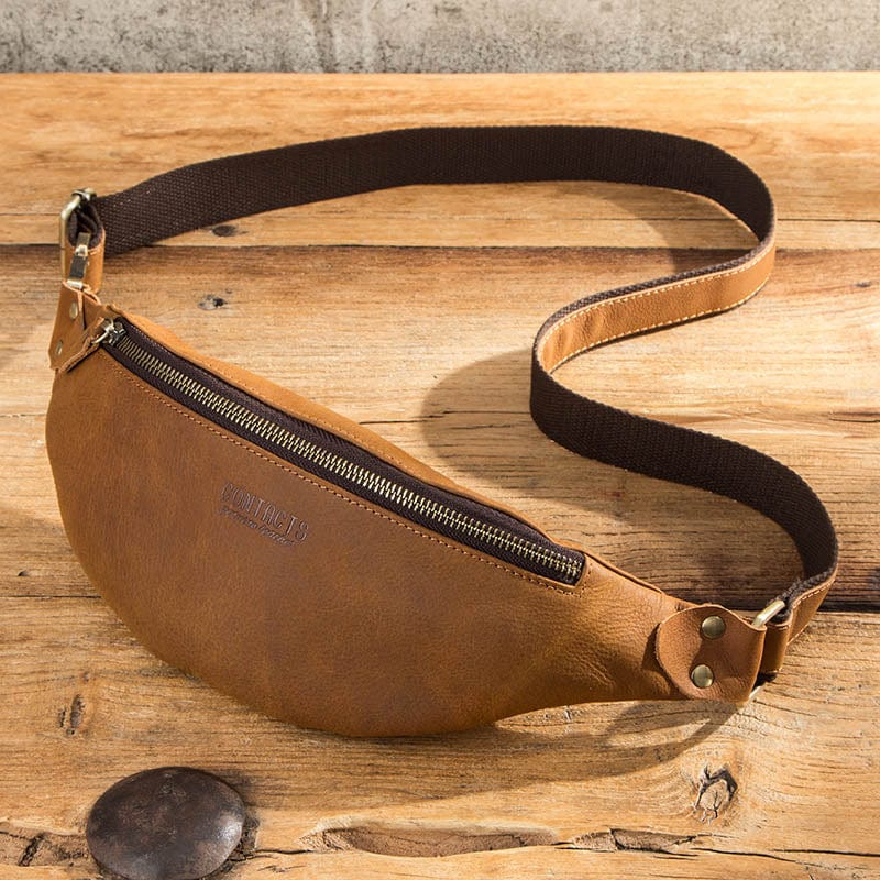 Sac Banane Cuir Homme Clément | La Casa du Cuir Marron / Cuir / Homme Sacs banane