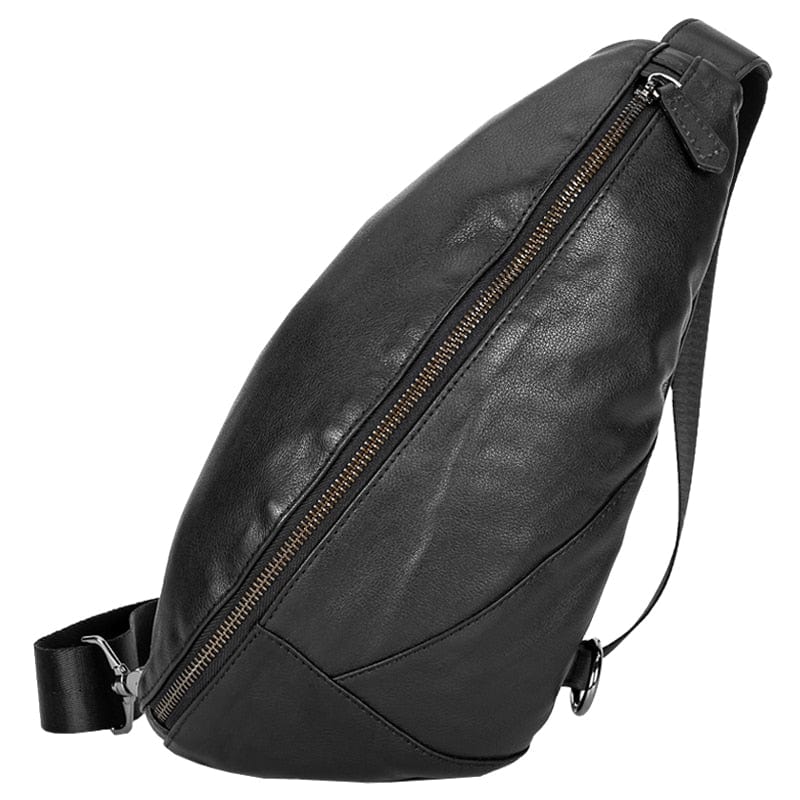 Sac Banane Cuir Homme Ibrahim | La Casa du Cuir Noir / Cuir / Homme Sacs banane