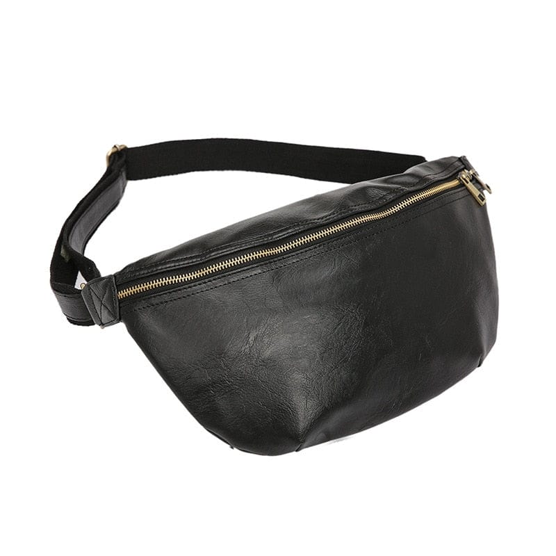 Sac Banane Cuir Homme Samuel | La Casa du Cuir Noir / Cuir (PU) / Homme Sacs banane
