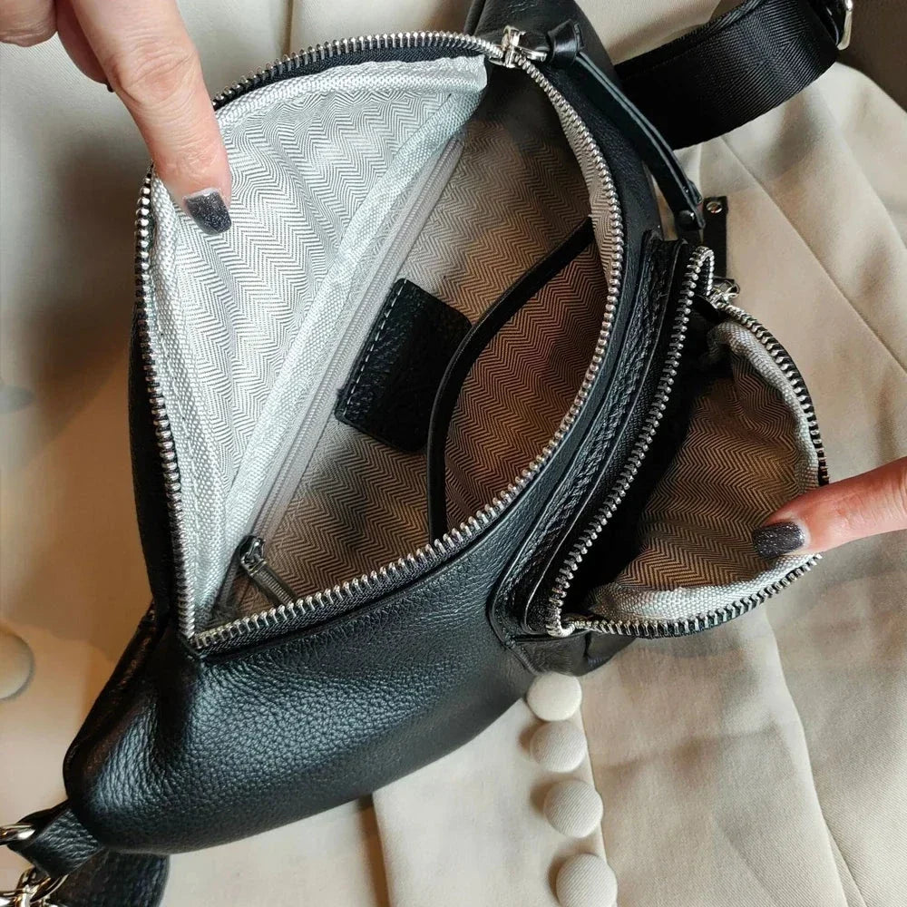Sac Banane Femme Chic en Cuir Sac Cuir