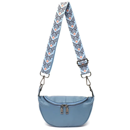 Sac Banane Femme Chic Lys Bleu / 25x14x7cm / Cuir Sac Banane