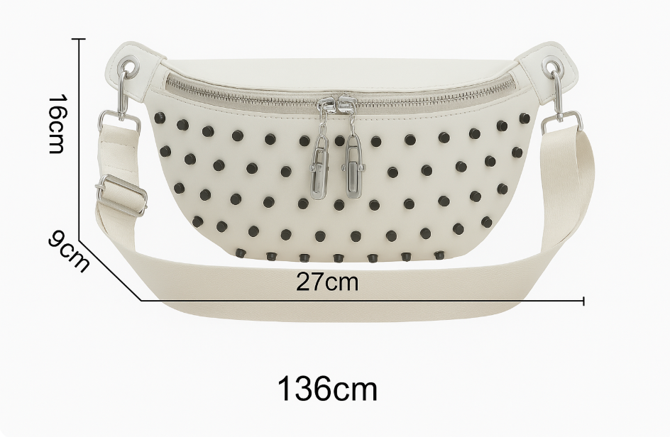 Sac Banane Femme Zara Blanc – Style Urbain pour l’Été Blanc / Cuir Vegan Sac Banane