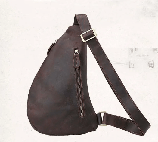 Sac Banane Cuir Homme Baptiste | La Casa du Cuir Café / Cuir / Homme Sacs banane