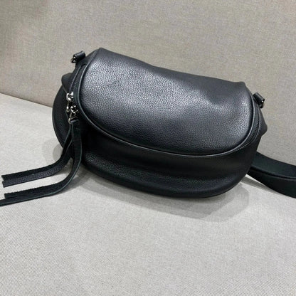 Sac Banane XL Femme Noir / 30x20x8cm / Cuir