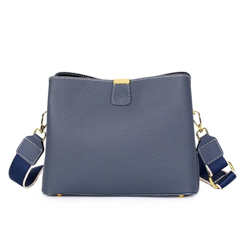 Sac Bandoulière Cuir Femme Charlie | La Casa du Cuir Bleu Foncé / Cuir / Femme sac à main