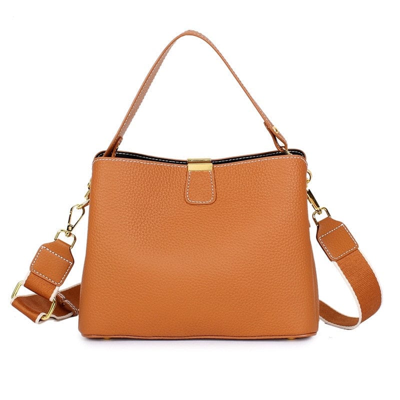 Sac Bandoulière Cuir Femme Charlie | La Casa du Cuir Caramel / Cuir / Femme sac à main