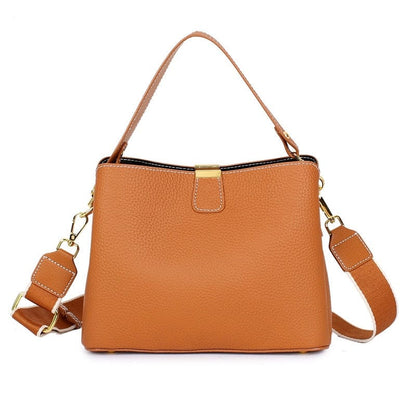 Sac Bandoulière Cuir Femme Charlie | La Casa du Cuir Caramel / Cuir / Femme sac à main