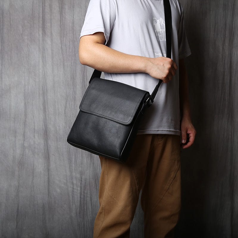 Sac Bandoulière Homme Cuir Élégant | Classique et Pratique Sac bandoulière