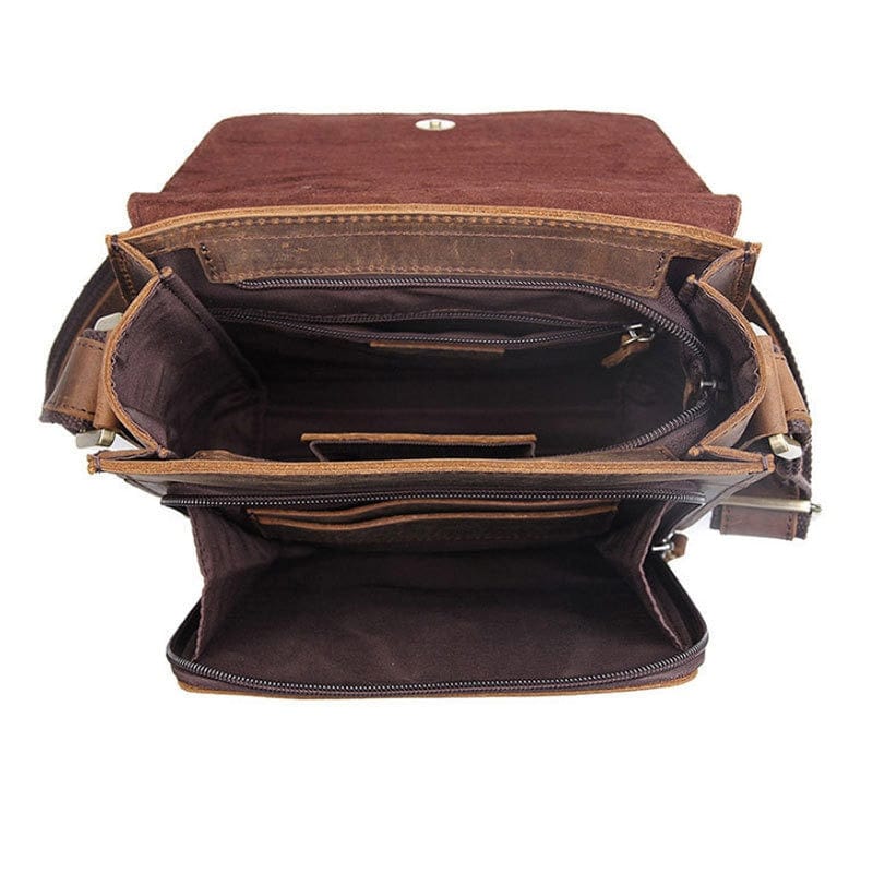 Sac Bandoulière Homme Cuir Classique | Style Vintage Élégant Sac bandoulière