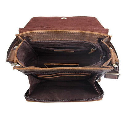 Sac Bandoulière Homme Cuir Classique | Style Vintage Élégant Sac bandoulière