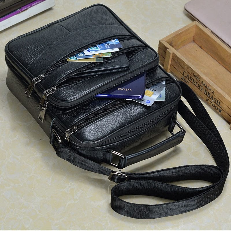 Sac Bandoulière Homme Cuir Compact Noé | Pratique & Élégant Sac bandoulière