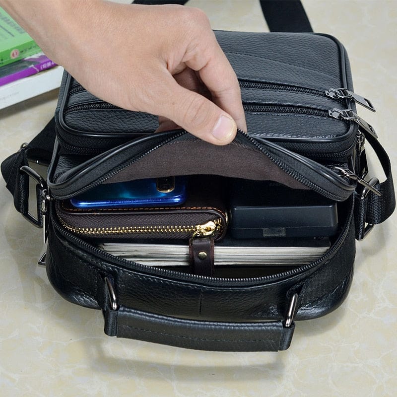 Sac Bandoulière Homme Cuir Compact Noé | Pratique & Élégant Sac bandoulière