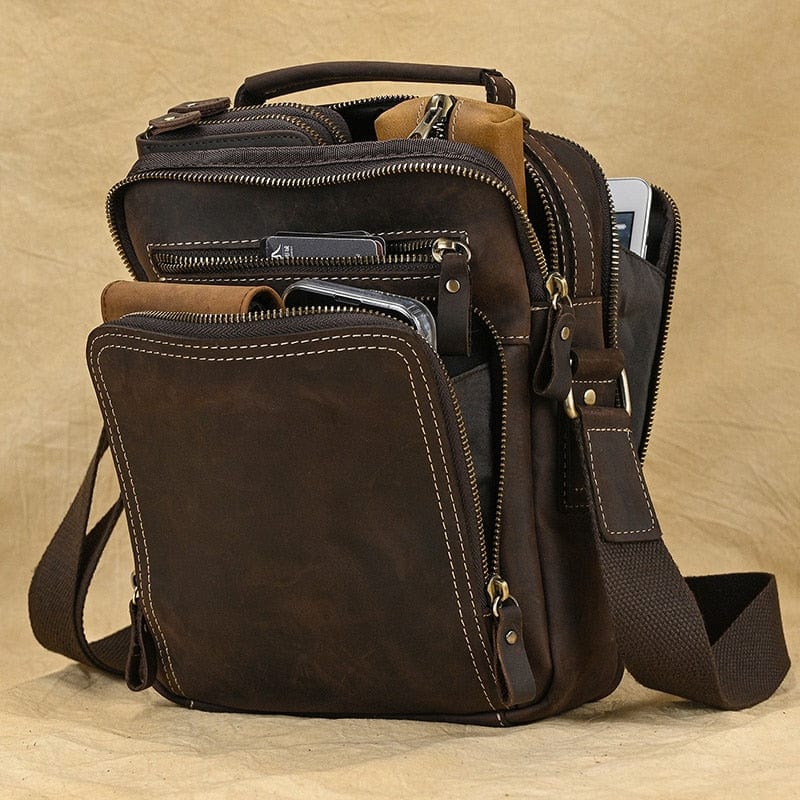 Sac Bandoulière Homme Cuir Travail | Élégant et Pratique Sac bandoulière