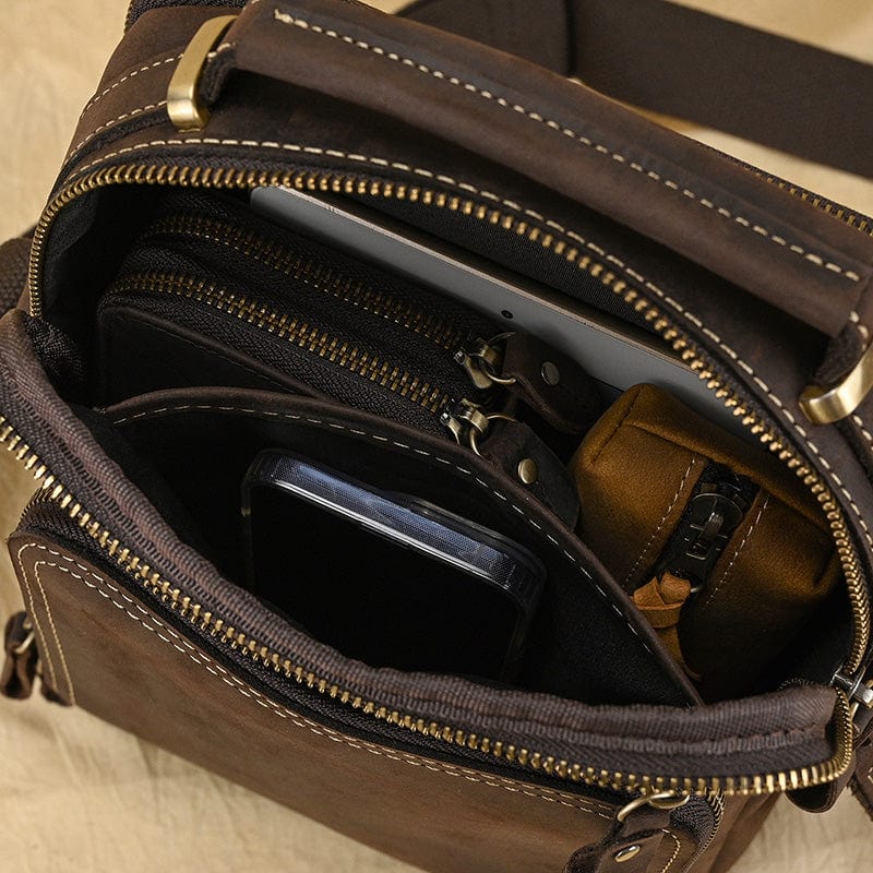 Sac Bandoulière Homme Cuir Travail | Élégant et Pratique Sac bandoulière