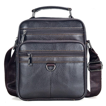 Sac Bandoulière Homme Cuir Compact Noé | Pratique & Élégant Café Metal / Cuir / Homme Sac bandoulière
