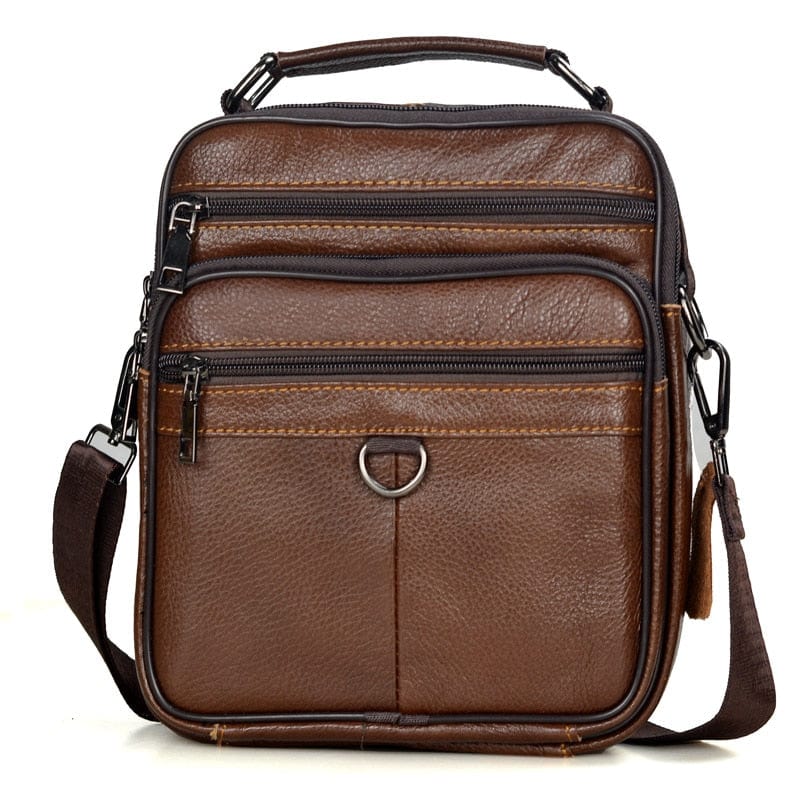 Sac Bandoulière Homme Cuir Compact Noé | Pratique & Élégant Marron Metal / Cuir / Homme Sac bandoulière