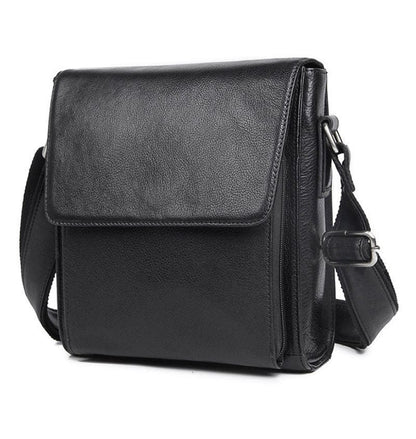 Sac Bandoulière Homme Cuir Classique | Style Vintage Élégant Noir / Cuir Véritable / Homme Sac bandoulière