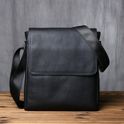 Sac Bandoulière Homme Cuir Élégant | Classique et Pratique Noir / Cuir / Homme Sac bandoulière