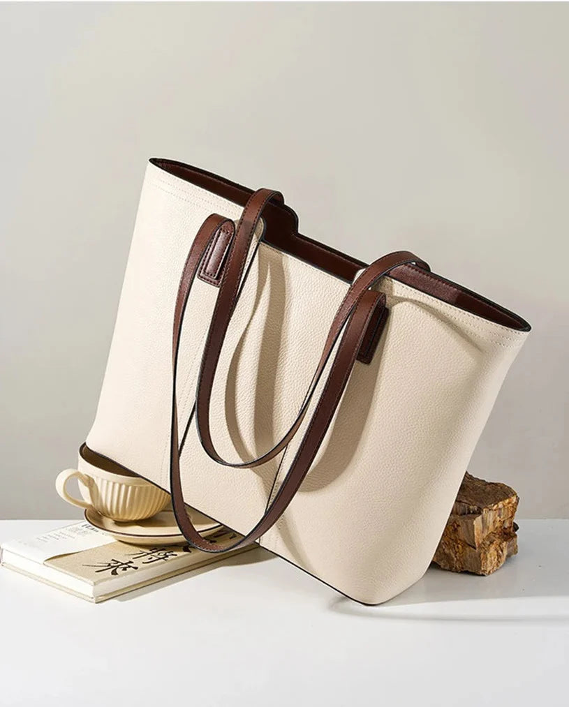 Sac Cabas Clara – Sac Femme Chic en Cuir Souple Sac Cabas