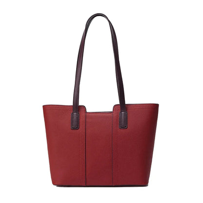 Sac Cabas Clara – Sac Femme Chic en Cuir Souple Rouge / Cuir Véritable Sac Cabas